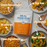 Meal support Collagen Protein Powder 422g mixed in a bowl of soup