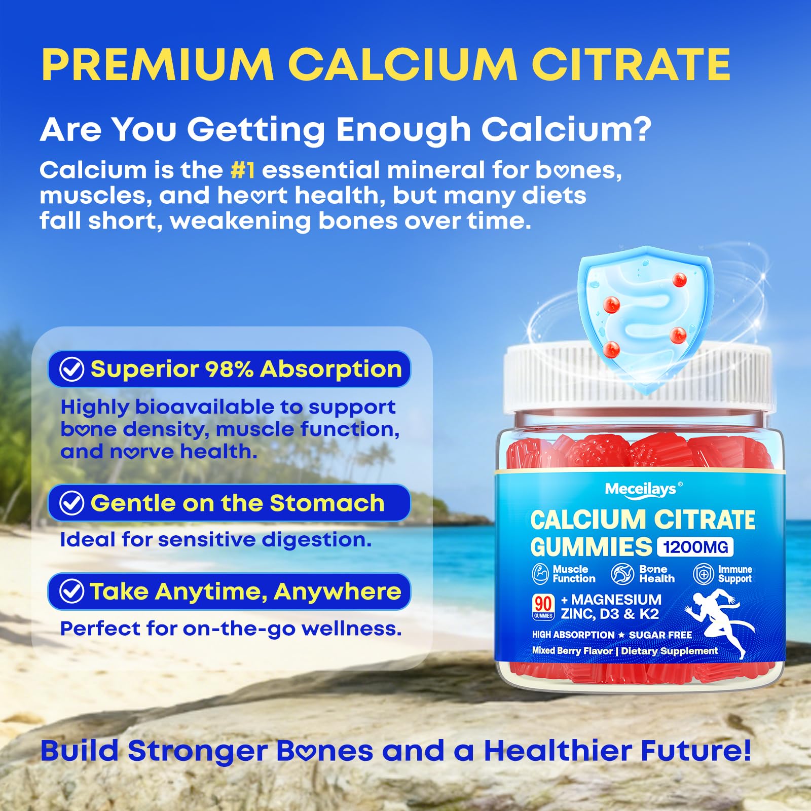 Meceilays Calcium Citrate Gummies nutritional information