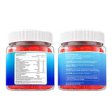 Meceilays Calcium Citrate Gummies with fruits and a glass of water
