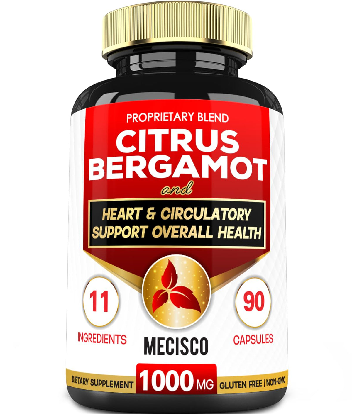 Mecisco Citrus Bergamot Extract 90 capsules front view