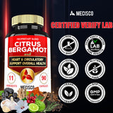 Mecisco Citrus Bergamot Extract capsules in hand