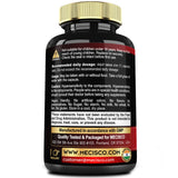 Mecisco Cortisol Shield Ashwagandha supplement bottle with a plant background