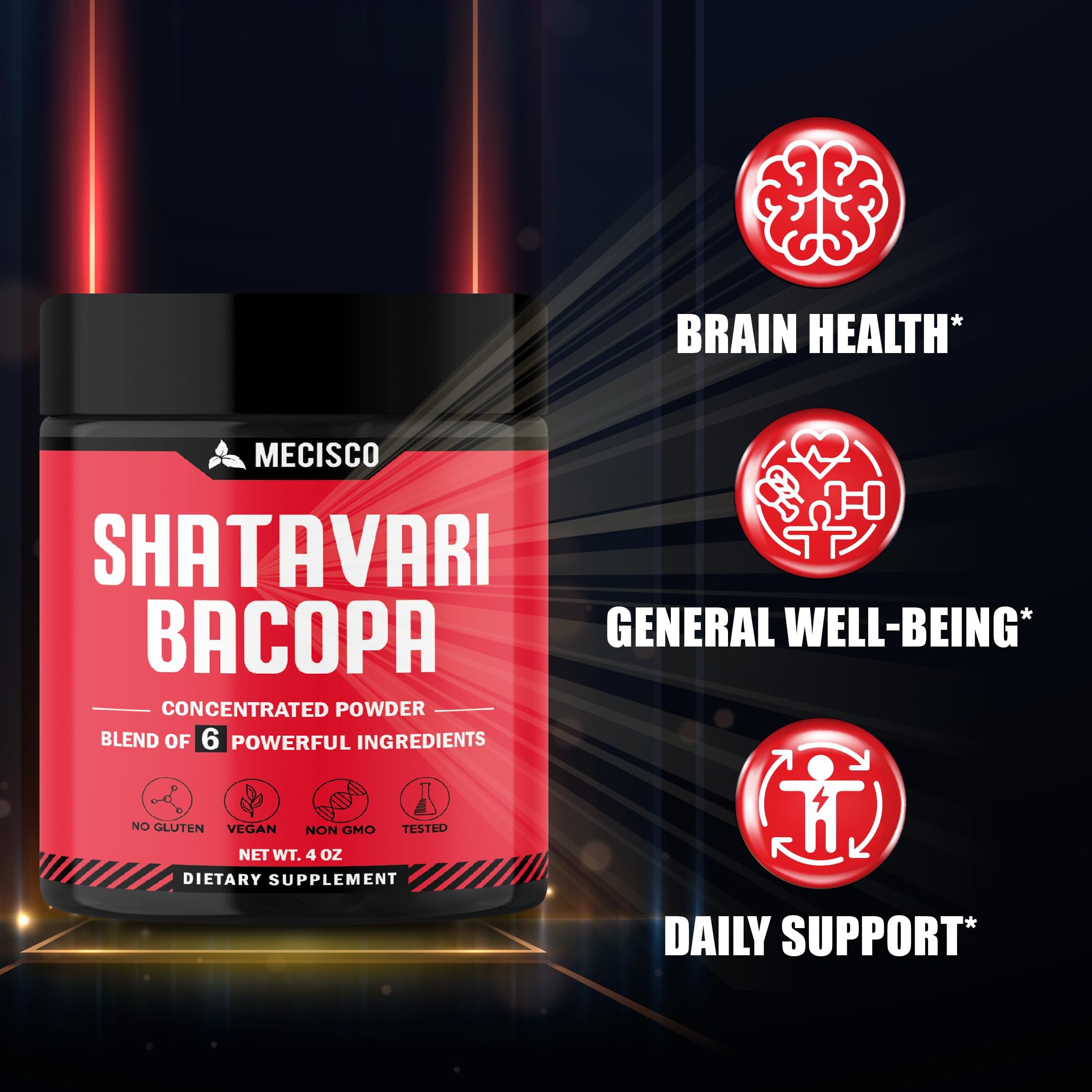 Mecisco Shatavari Herbal Supplement ingredients list