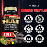 Mecisco Shilajit Capsules close-up of capsules