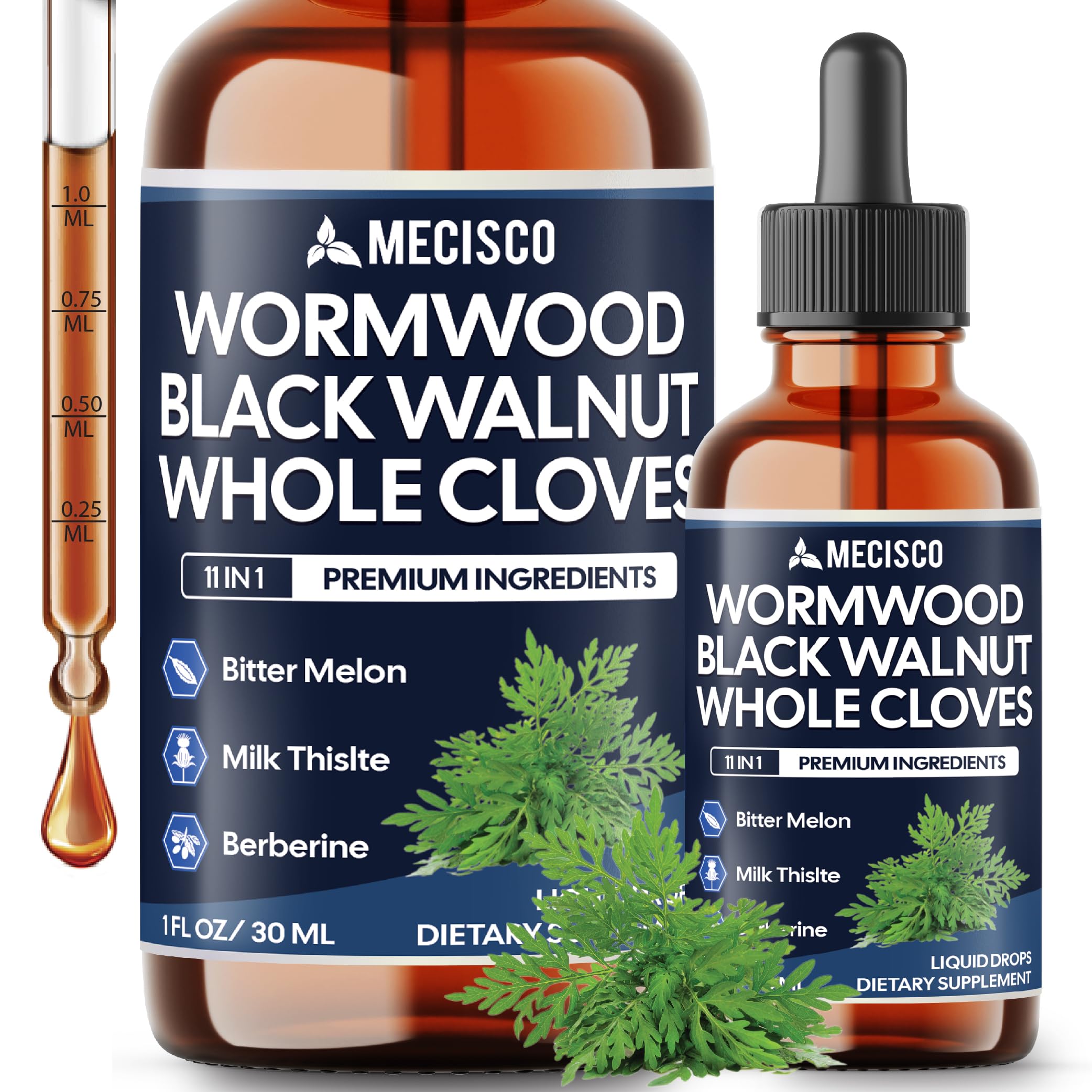 Mecisco Wormwood Liquid Drops 30ml bottle front view