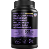MEDCHOICE 12-in-1 Melatonin 10mg Extra Strength Sleep Capsules front view