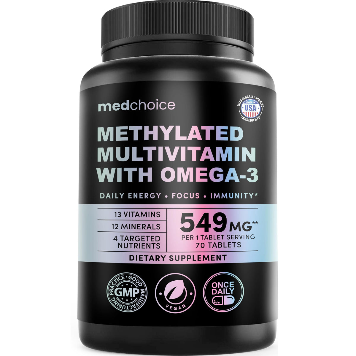 MEDCHOICE 29 in 1 Multivitamins bottle front view