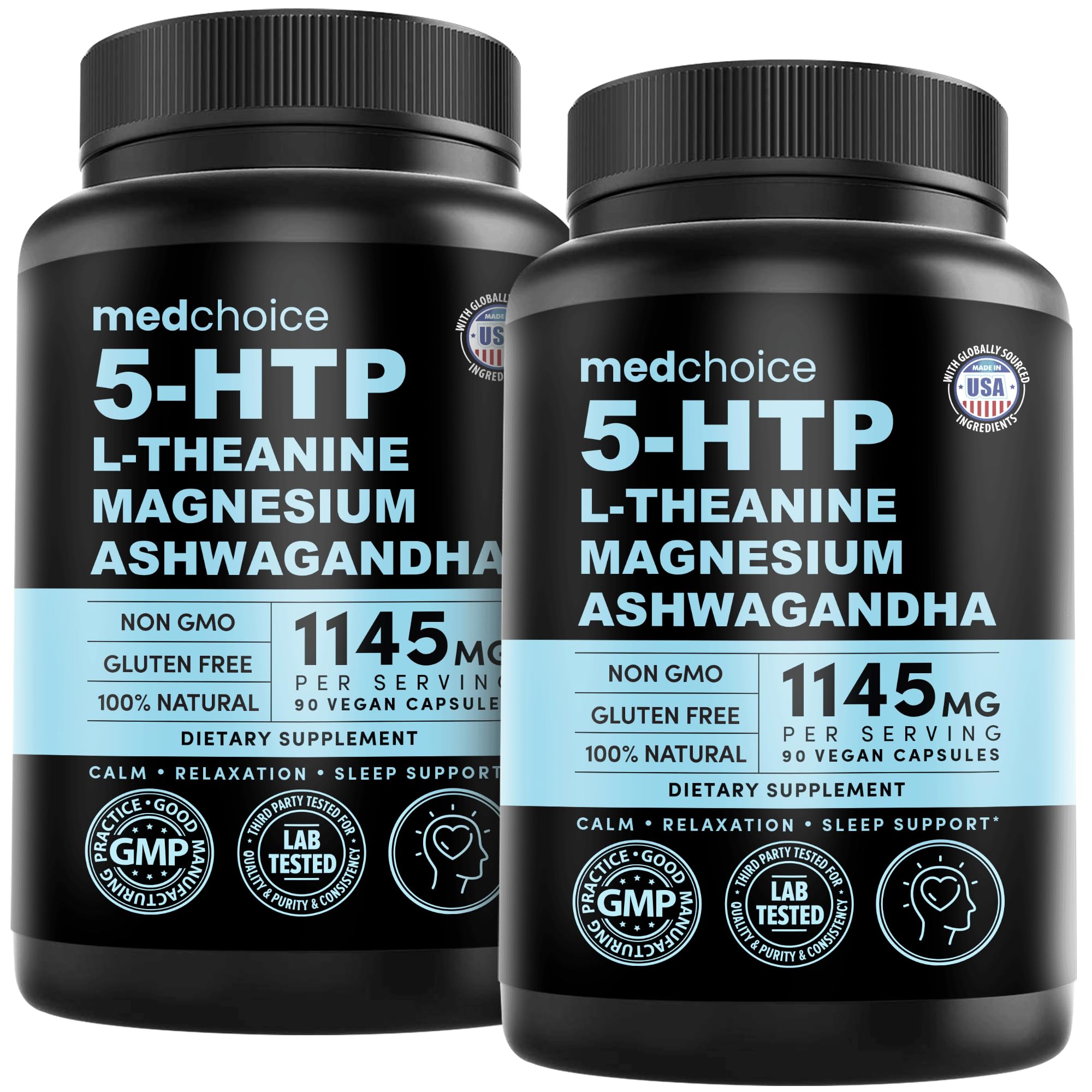 MEDCHOICE 5-HTP Supplement 200mg bottle front view