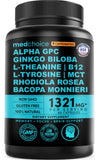MEDCHOICE Ginkgo Biloba Memory & Focus Supplement front view