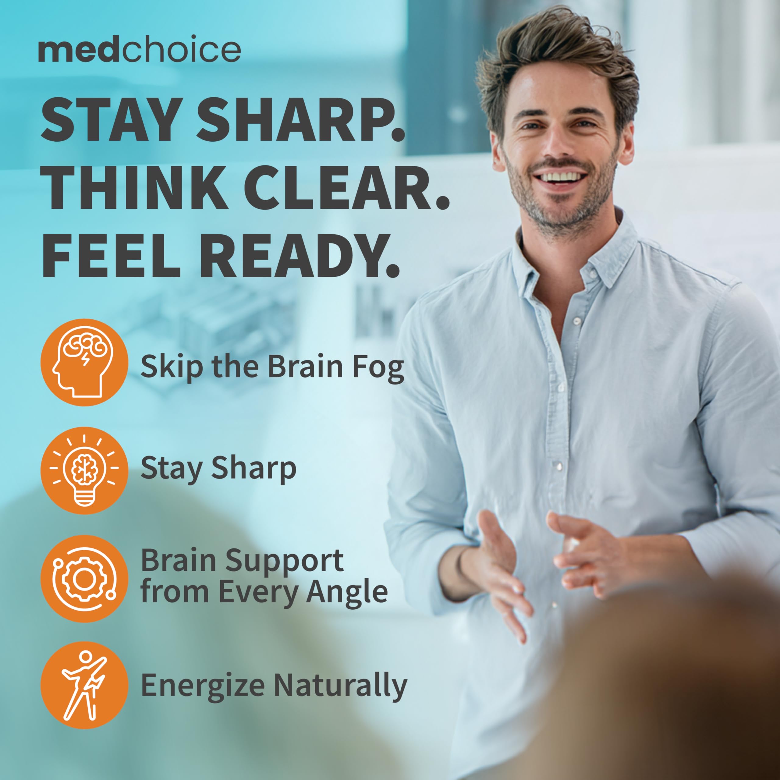 MEDCHOICE Ginkgo Biloba supplement bottle with cap open