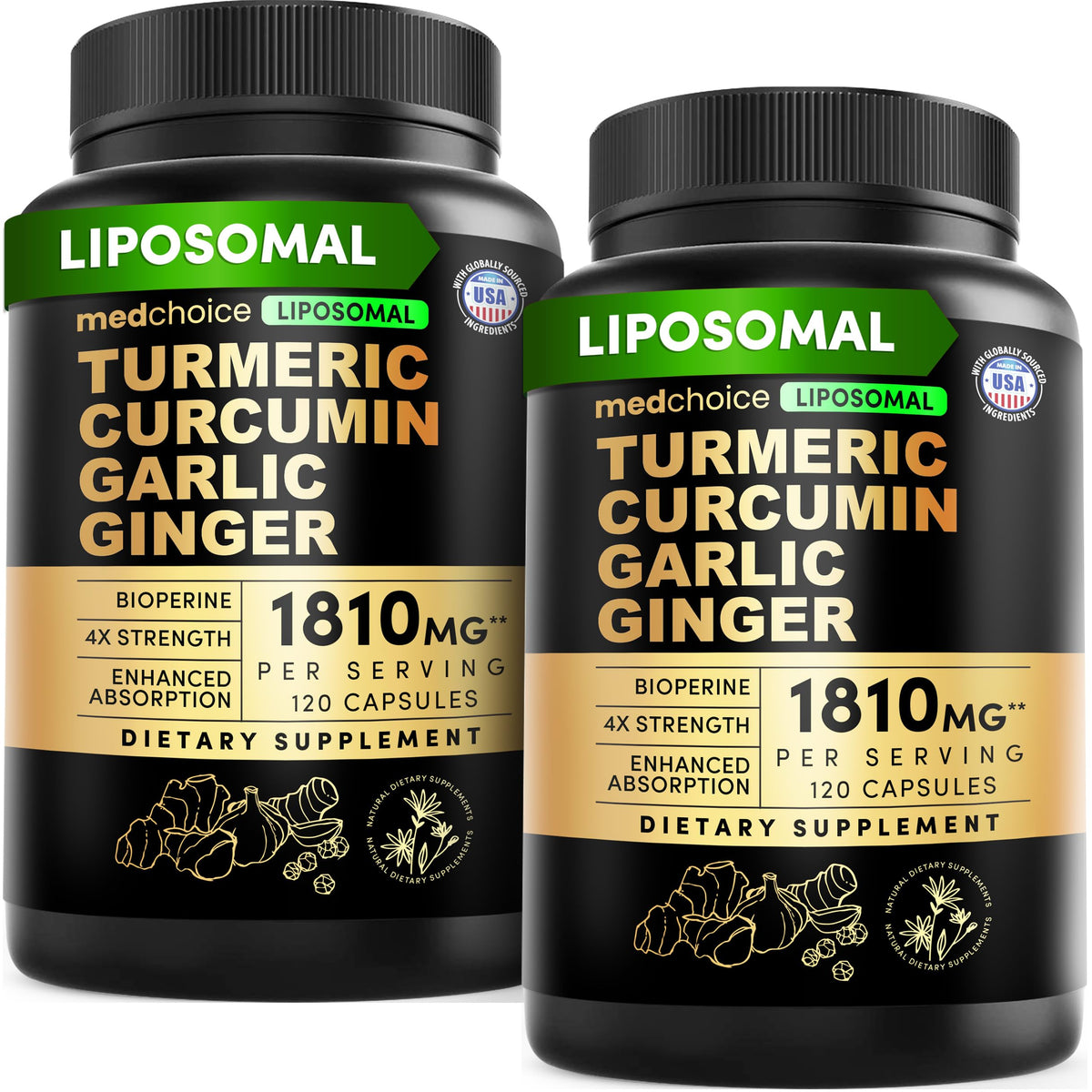 MEDCHOICE Liposomal Curcumin bottle front view