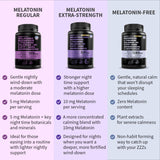 MEDCHOICE melatonin capsules on a wooden table