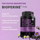 MEDCHOICE Melatonin Capsules showing dosage information