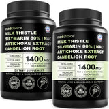 MEDCHOICE Milk Thistle Supplement 400mg front view