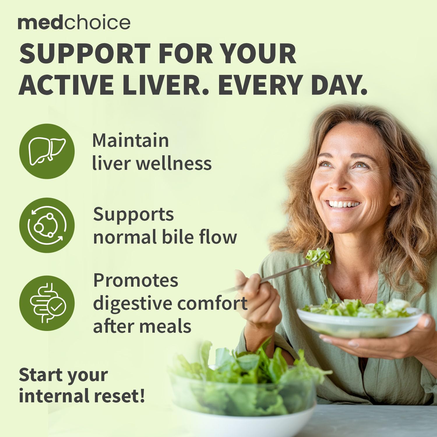 MEDCHOICE Milk Thistle Supplement 400mg with artichoke extract