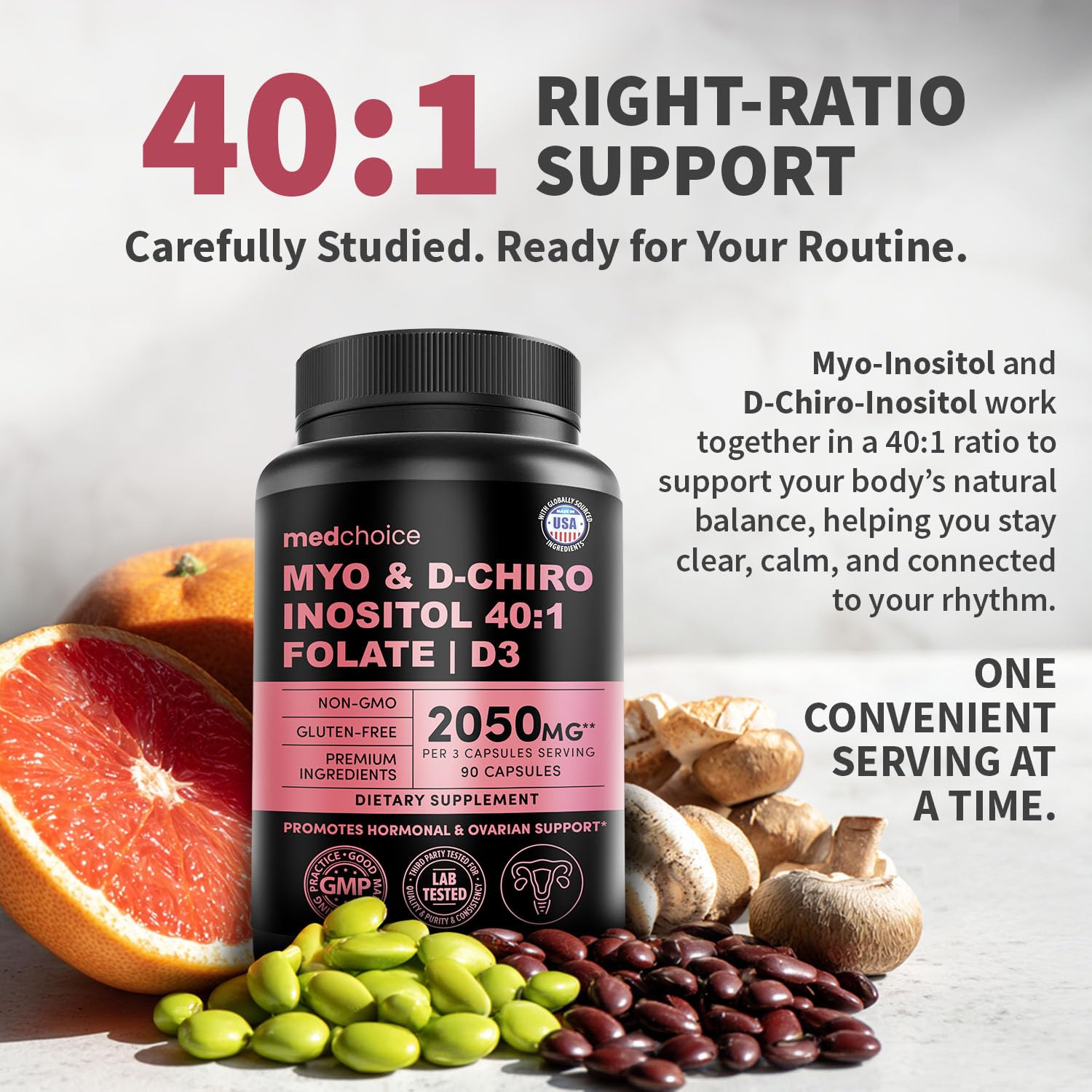 MEDCHOICE Myo Inositol Supplement in a wellness setting