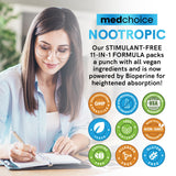 MEDCHOICE Nootropic Brain Support Supplement with Bioperine