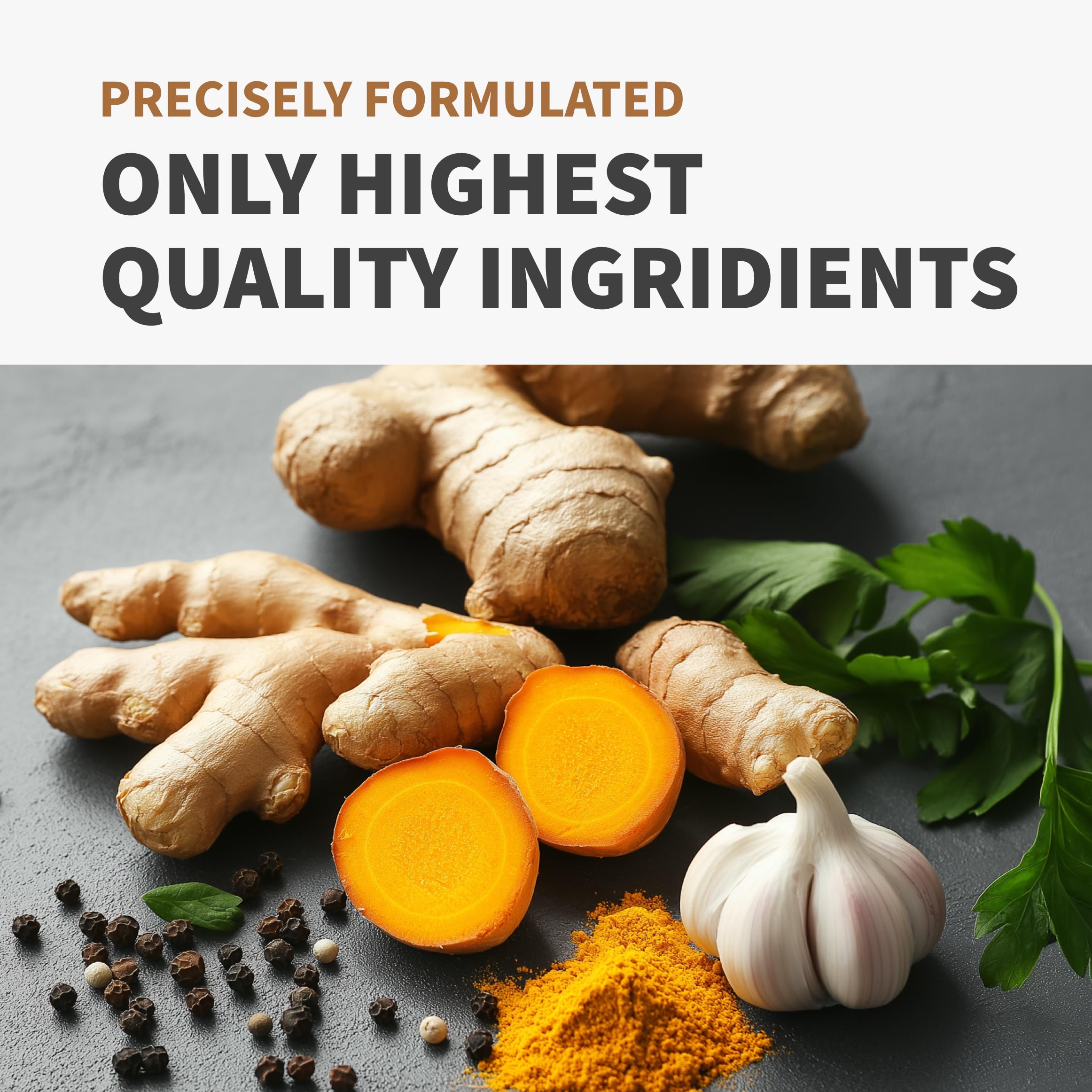 MEDCHOICE Turmeric and Ginger Supplement with Garlic ingredients list