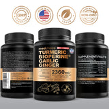 MEDCHOICE Turmeric Curcumin Supplement capsules in a clear dish