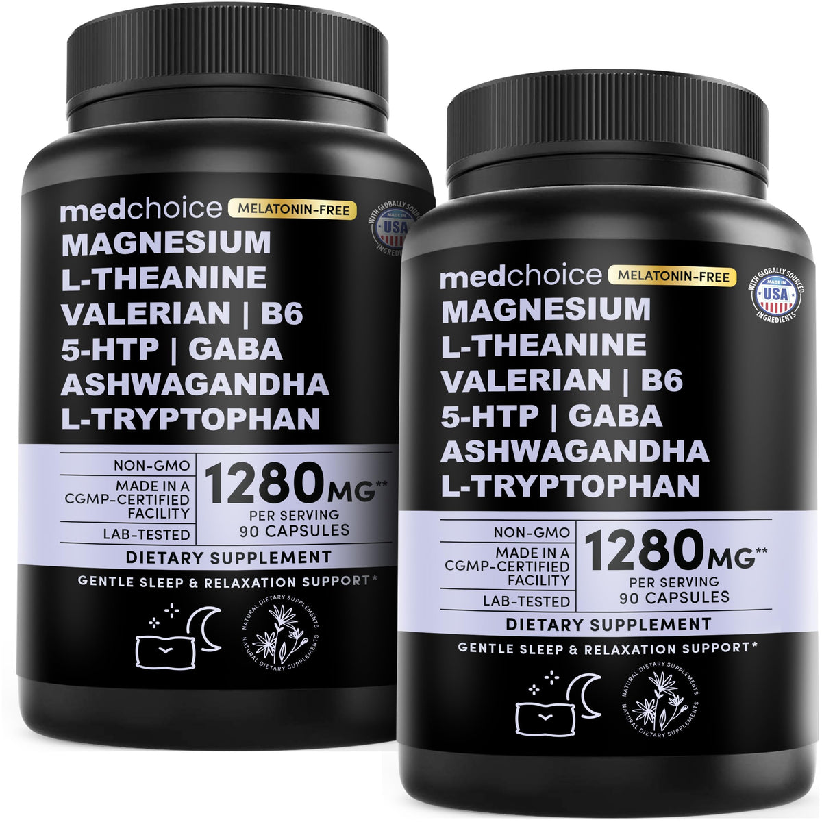 MEDCHOICE Valerian Herbal Sleep Supplement Capsules front view
