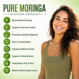 MEDI BOTIC Moringa Leaf Capsules 800mg bottle with label