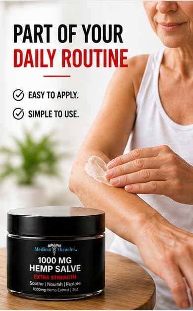 Medical Miracles Omega 3-6-9 Salve application on skin