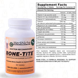 MediNiche BONE-TITE supplement bottle with a measuring spoon