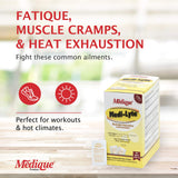Medique Electrolyte Replacement Tablets back view with ingredient list
