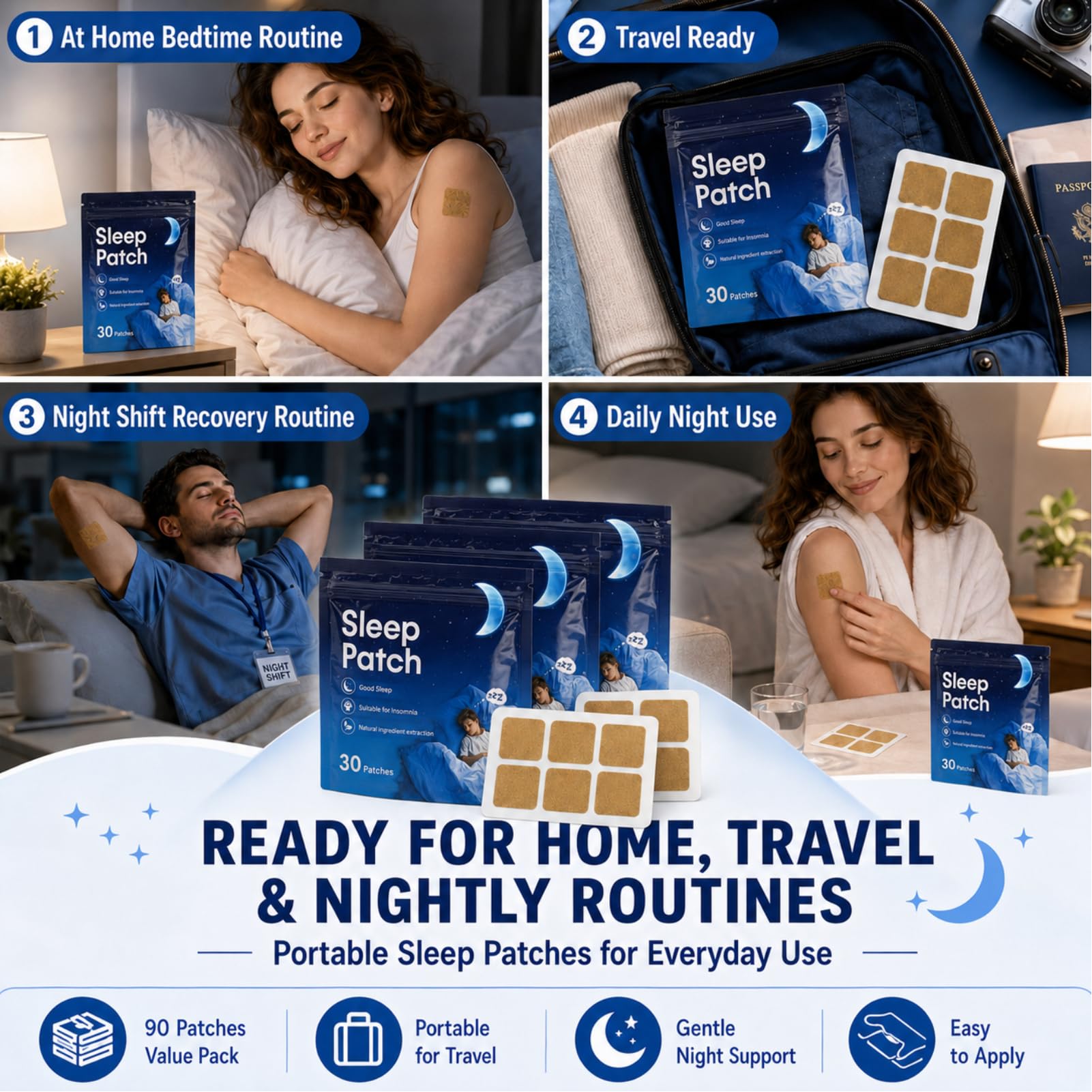 Mediss Sleep Patches in travel pouch