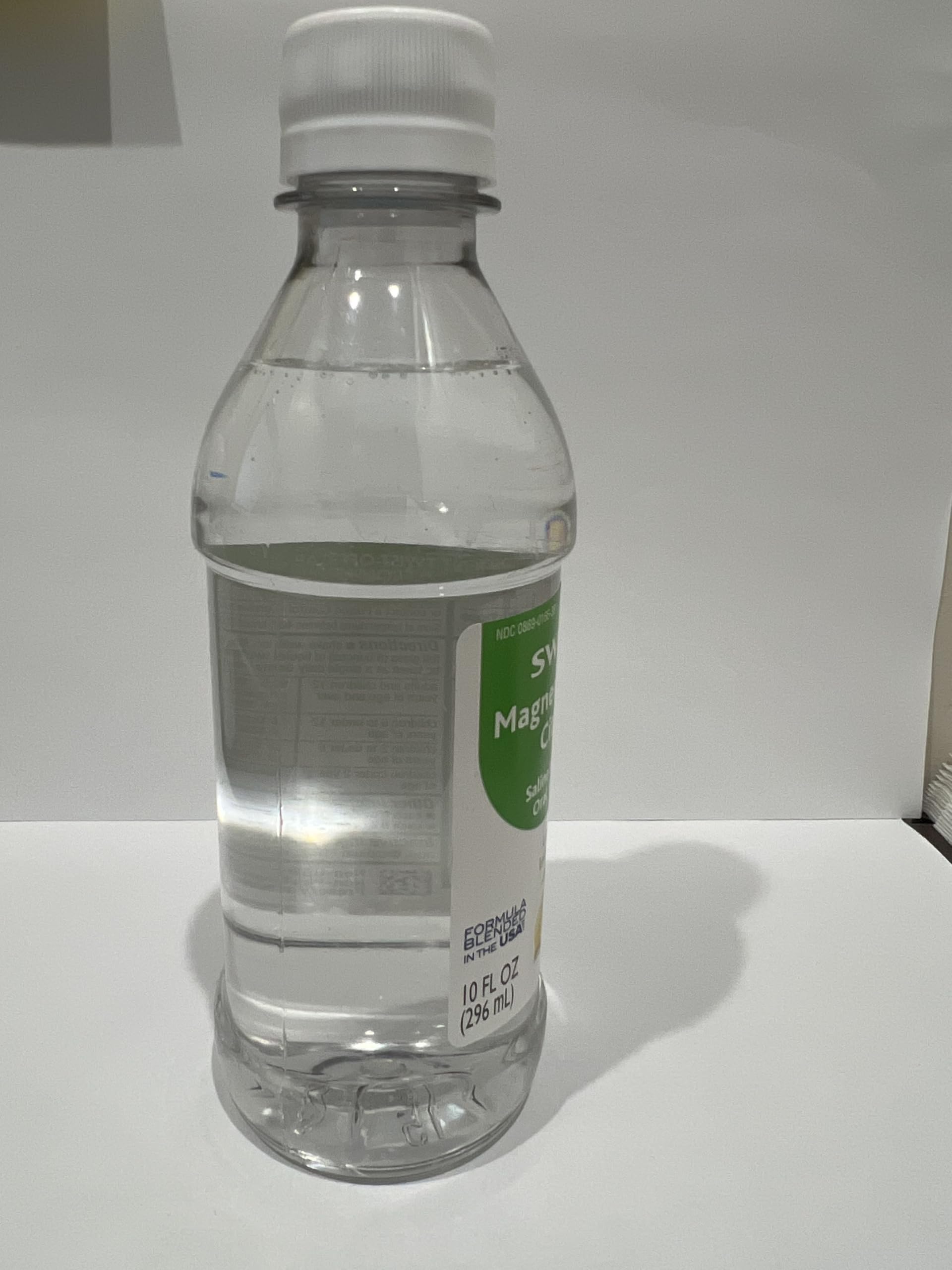 MedRite Magnesium Citrate Oral Solution 2182g with glass of water