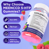 MEENCCD 5-HTP Gummies showing serving size on a spoon