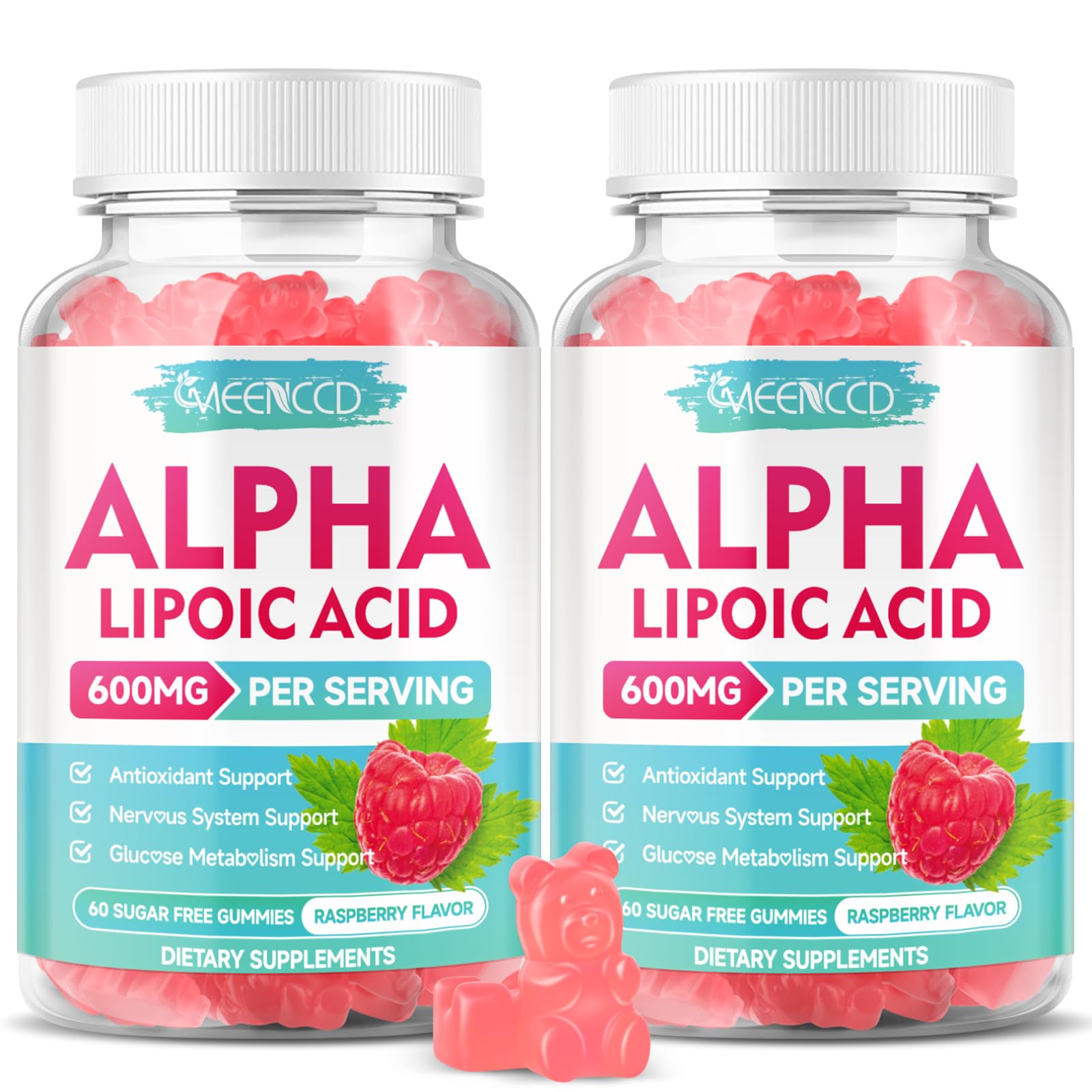 MEENCCD Alpha Lipoic Acid Gummies front view with packaging