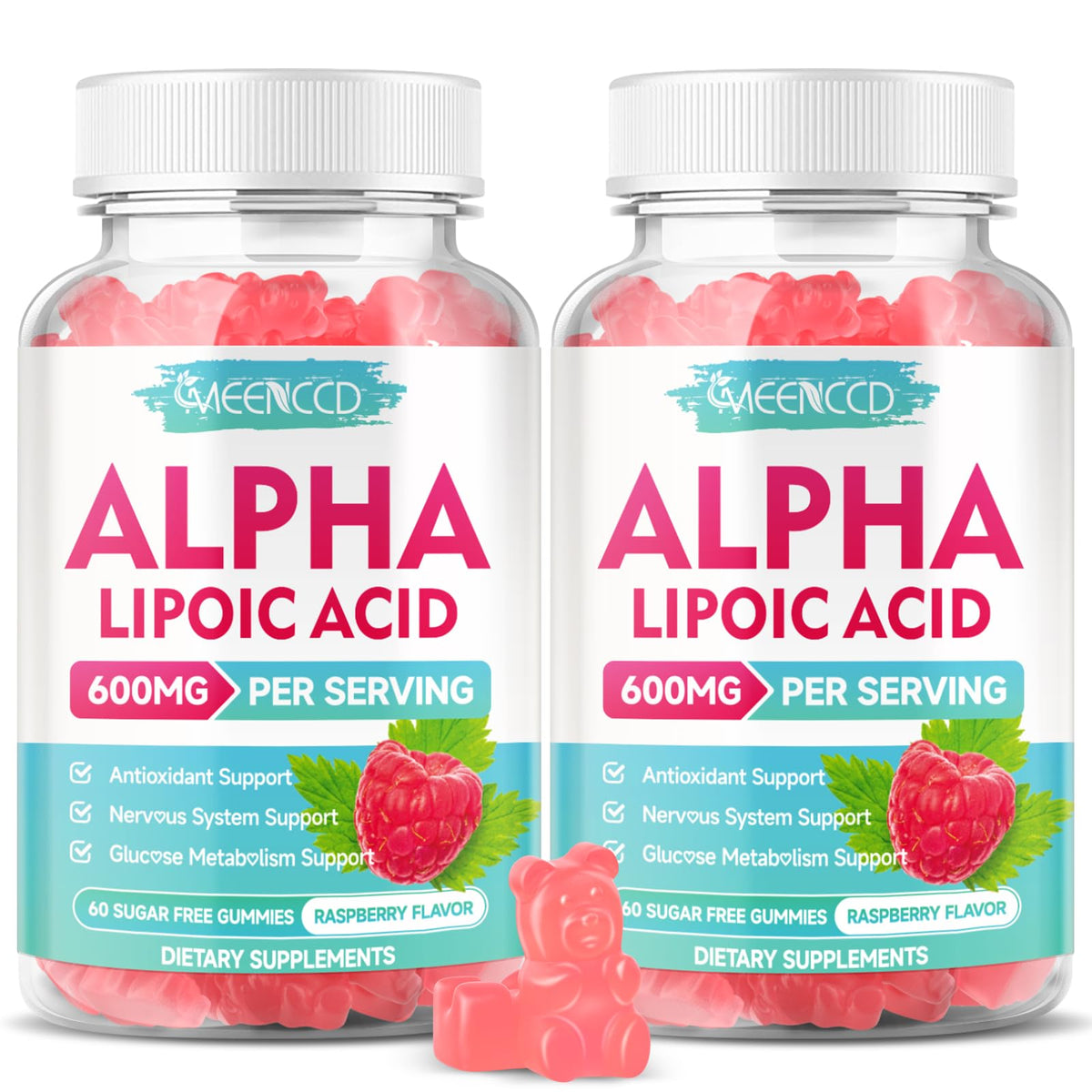 MEENCCD Alpha Lipoic Acid Gummies front view with packaging