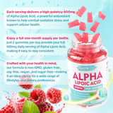 MEENCCD Alpha Lipoic Acid Gummies open package showing gummies