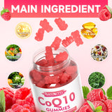 MEENCCD CoQ10 Gummies 250mg close-up of a single gummy