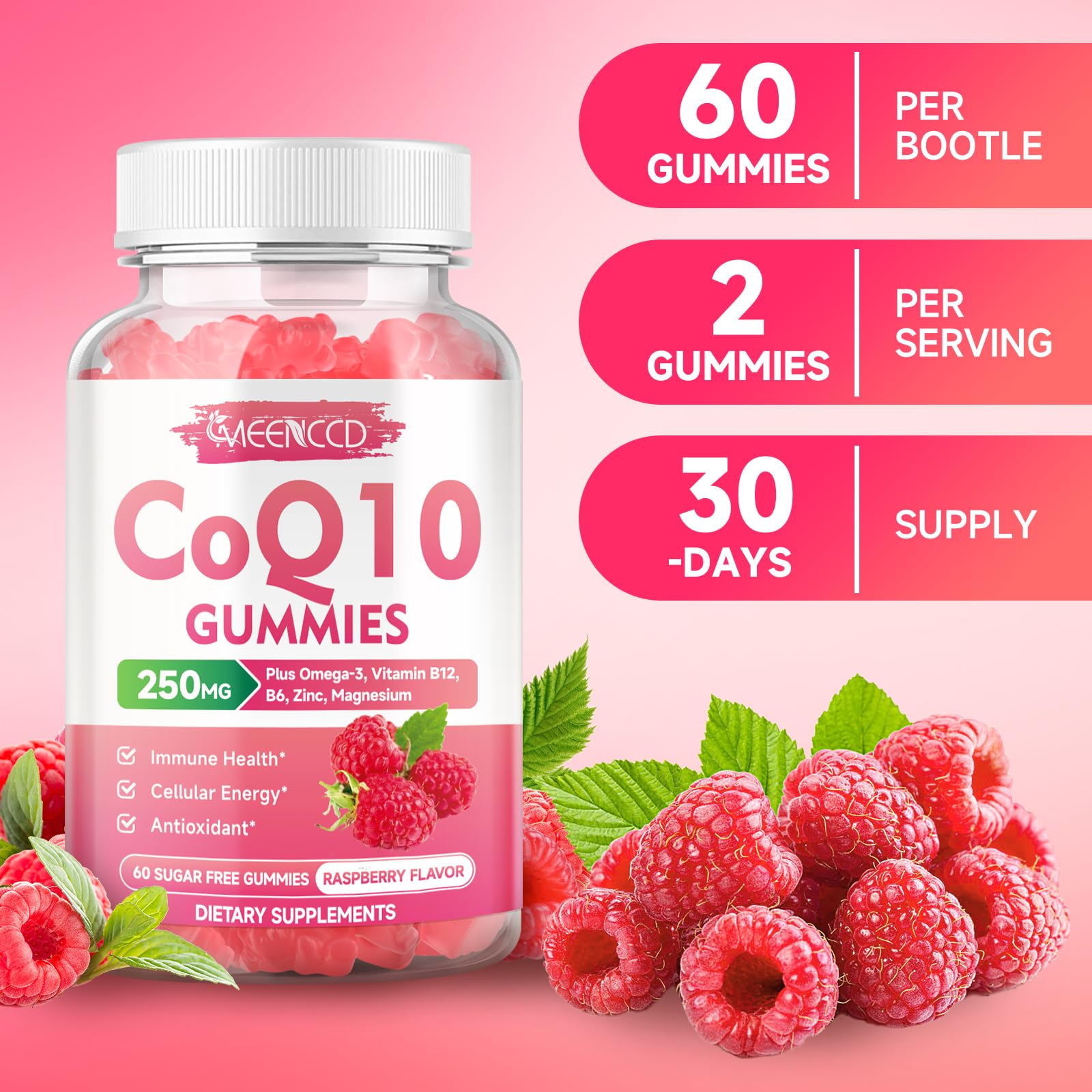 MEENCCD CoQ10 Gummies 30-day supply