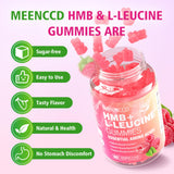 MEENCCD HMB Leucine Amino Acids Gummies in a hand