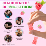 MEENCCD HMB Leucine Amino Acids Gummies on a table