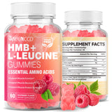 MEENCCD HMB Leucine Amino Acids Gummies with fitness accessories