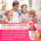 MEENCCD L-Lysine 1000mg Gummies on a wooden table
