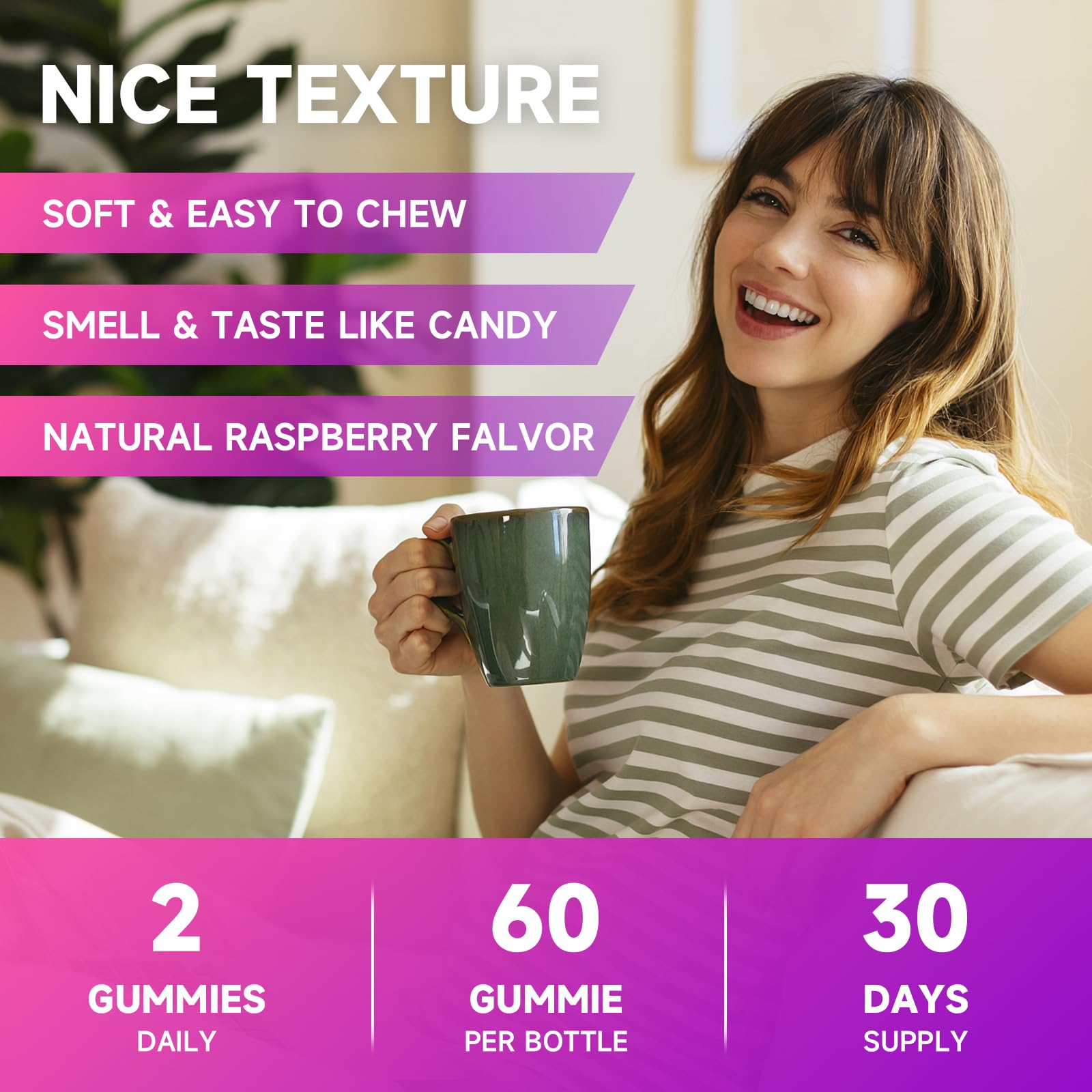 MEENCCD L-Lysine gummies with a measuring spoon