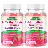 MEENCCD L-Methylfolate Gummies bottle with a measuring spoon