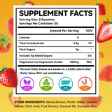 MEENCCD Magnesium Oxide Gummies 400mg strawberry flavour close-up
