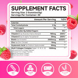 MEENCCD Multi Collagen Peptides Gummies side view showing packaging