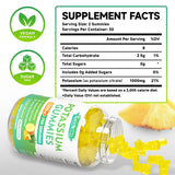 MEENCCD Potassium Citrate Gummies pineapple flavour close-up