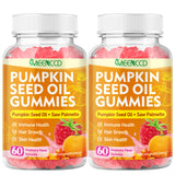 MEENCCD Pumpkin Seed Oil Gummies on a wooden table