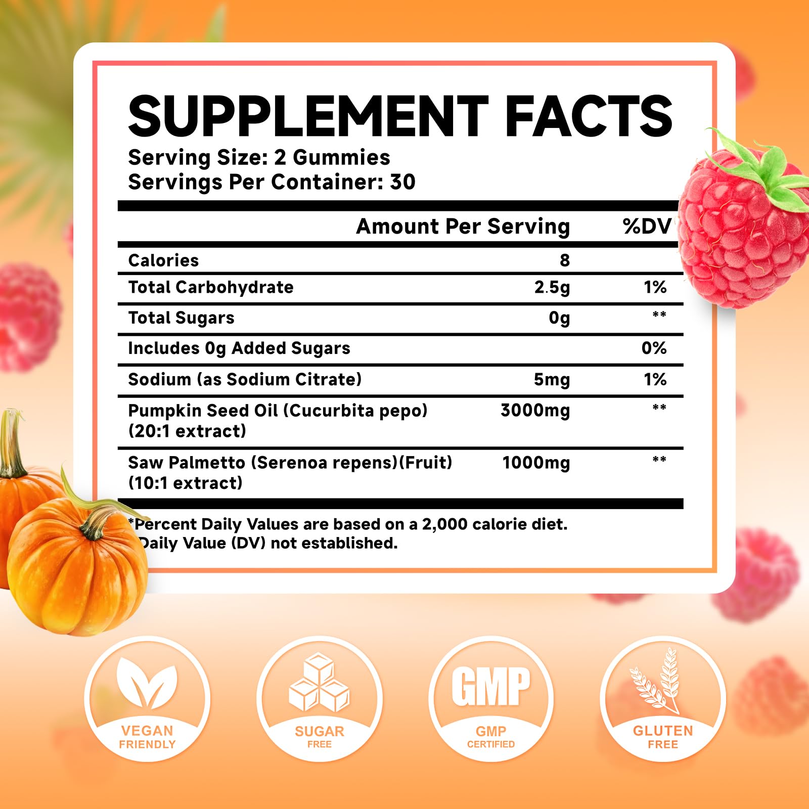 MEENCCD Pumpkin Seed Oil Gummies raspberry flavour close-up