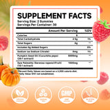 MEENCCD Pumpkin Seed Oil Gummies raspberry flavour close-up
