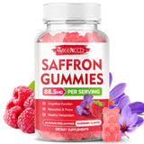 MEENCCD Saffron Gummies bottle front view with 60 count