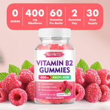 MEENCCD Vitamin B2 Gummies showing serving size